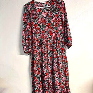 Floral maxi dress - size S